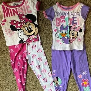 Bundle of 2 Minnie Mouse pajamas